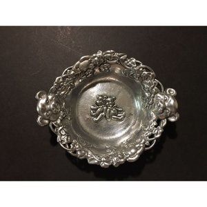 Arthur Court Designed Teddy Bears Aluminum Child's Bowl 1997